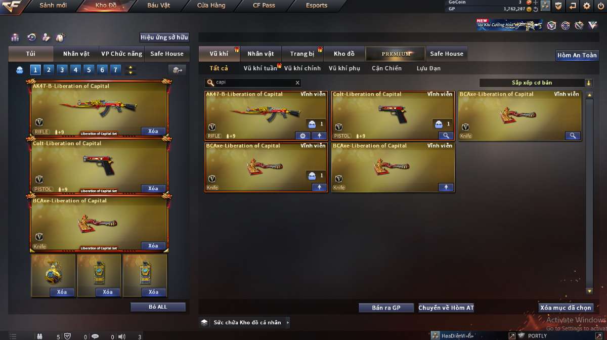 shop acc cf uy tin gia re